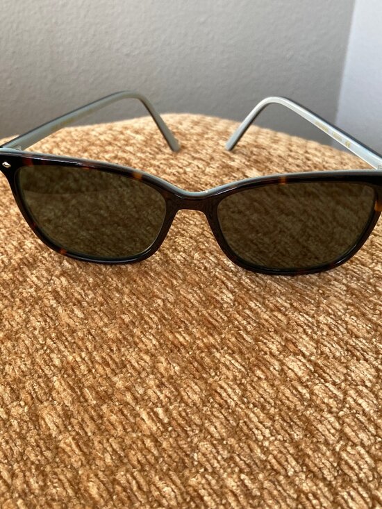 Via Spiga Vintage Tortoise Shell/Light Blue Prescription Glasses main image 5